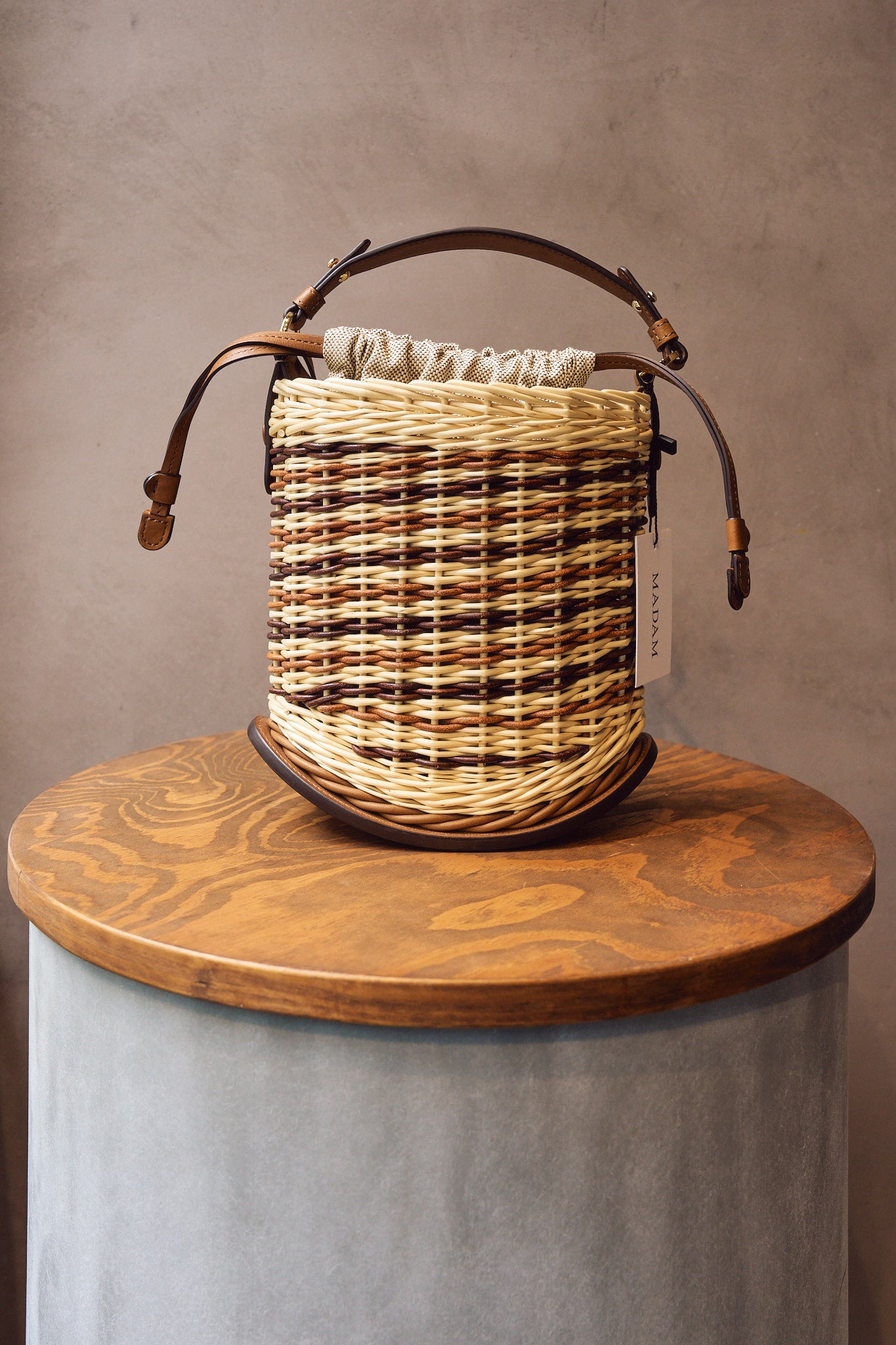 Delvaux Pin Mini Bucket Osier
