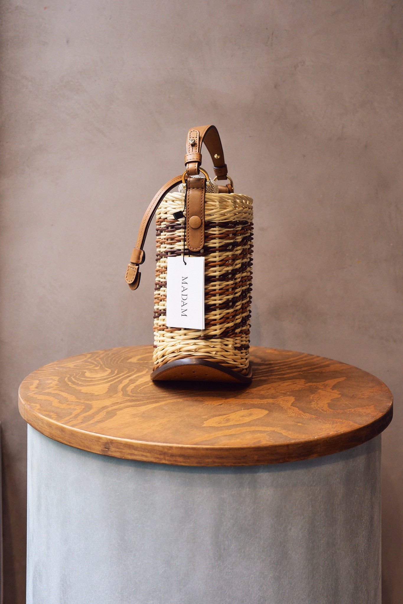 Delvaux Pin Mini Bucket Osier