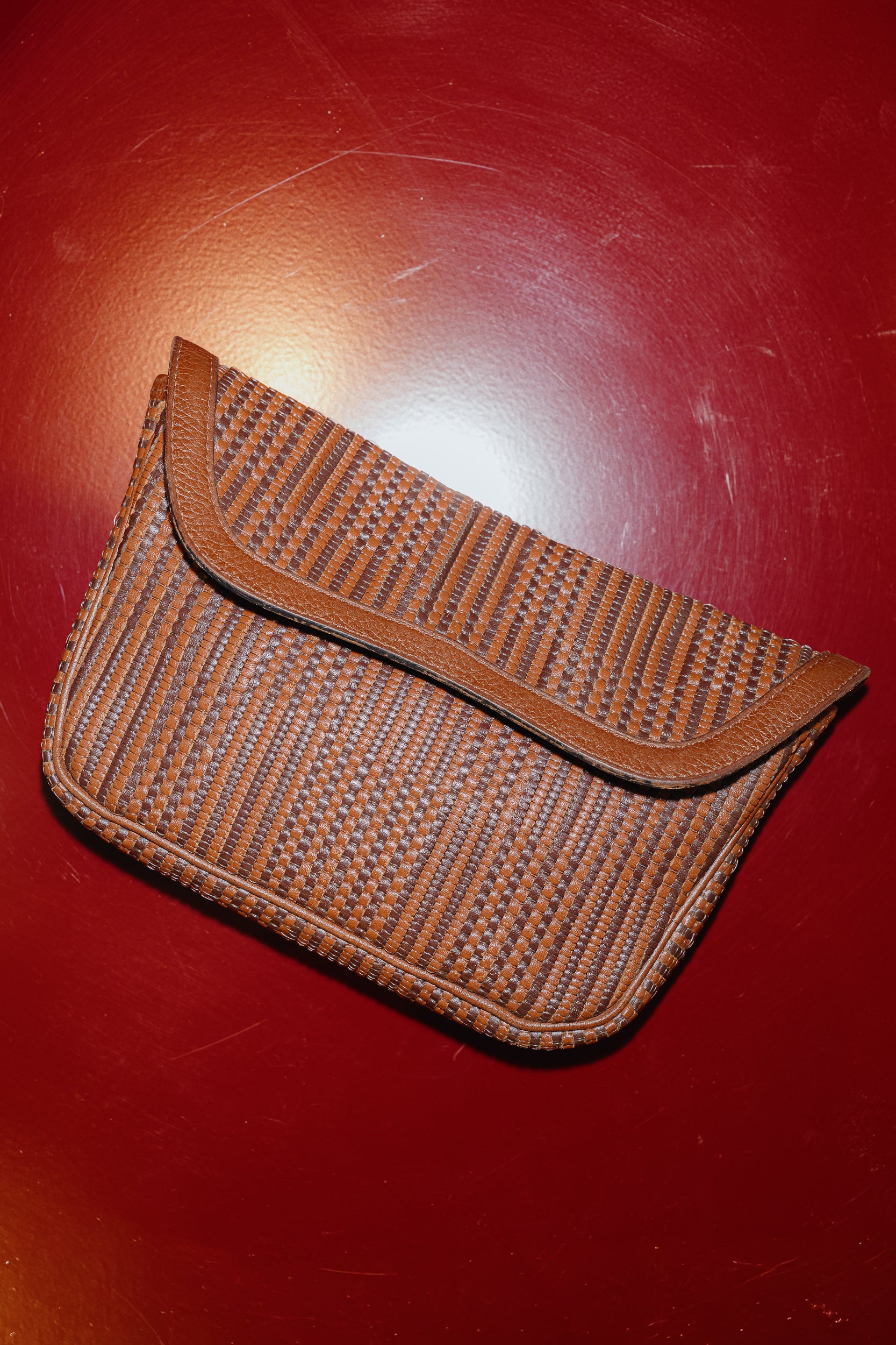 Delvaux Pochette in Toile de Cuir