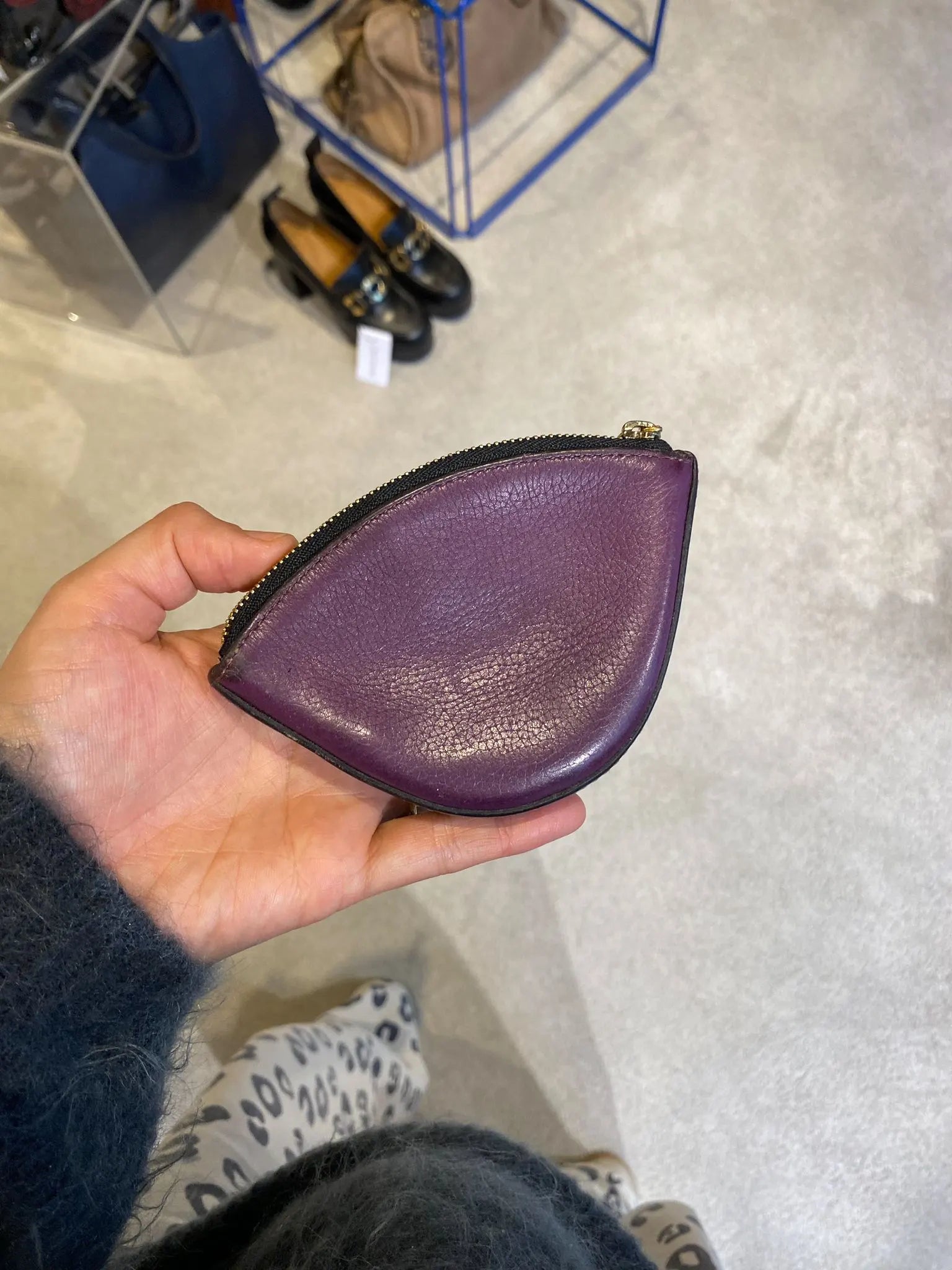 Delvaux Purple Coin Wallet