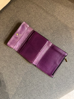 Delvaux Purple Leather Wallet