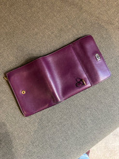 Delvaux Purple Leather Wallet