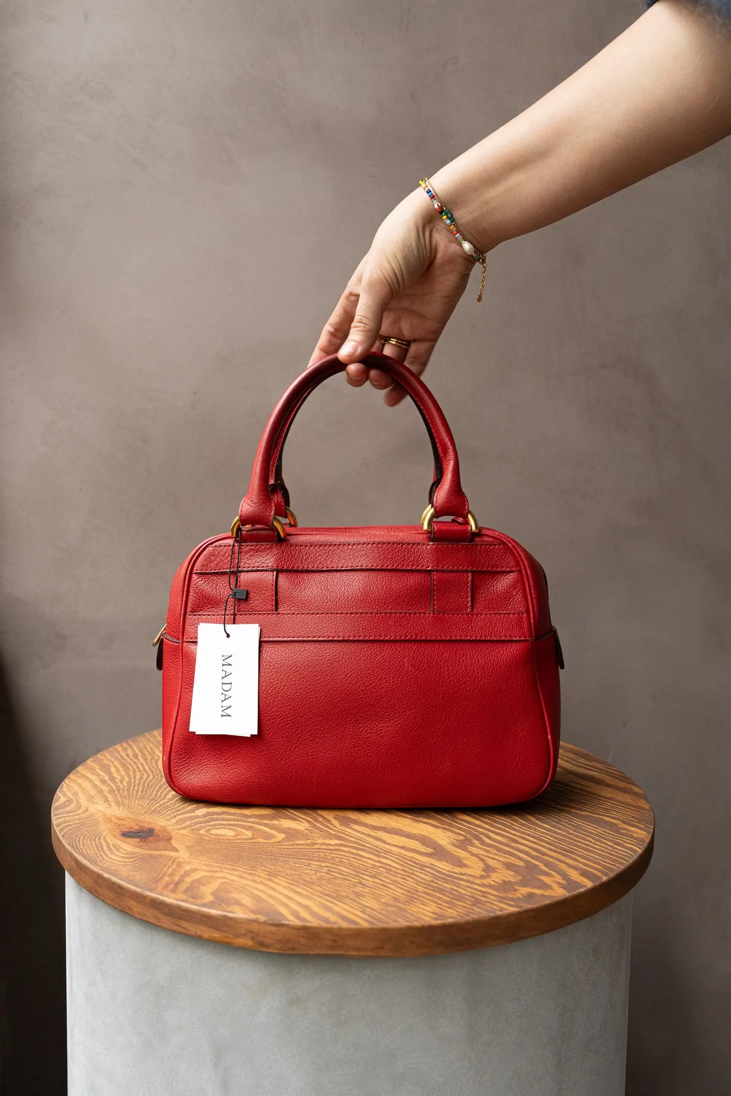 Delvaux Red Parole Bag