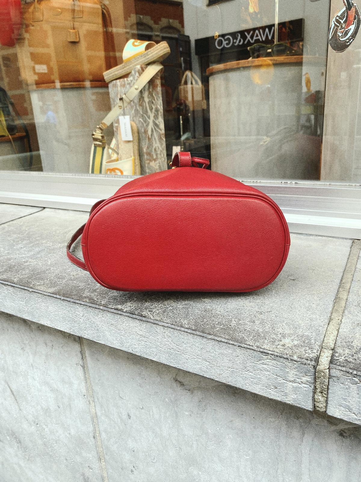 Delvaux Red Soleil GM Backpack