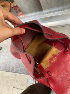 Delvaux Red Soleil GM Backpack