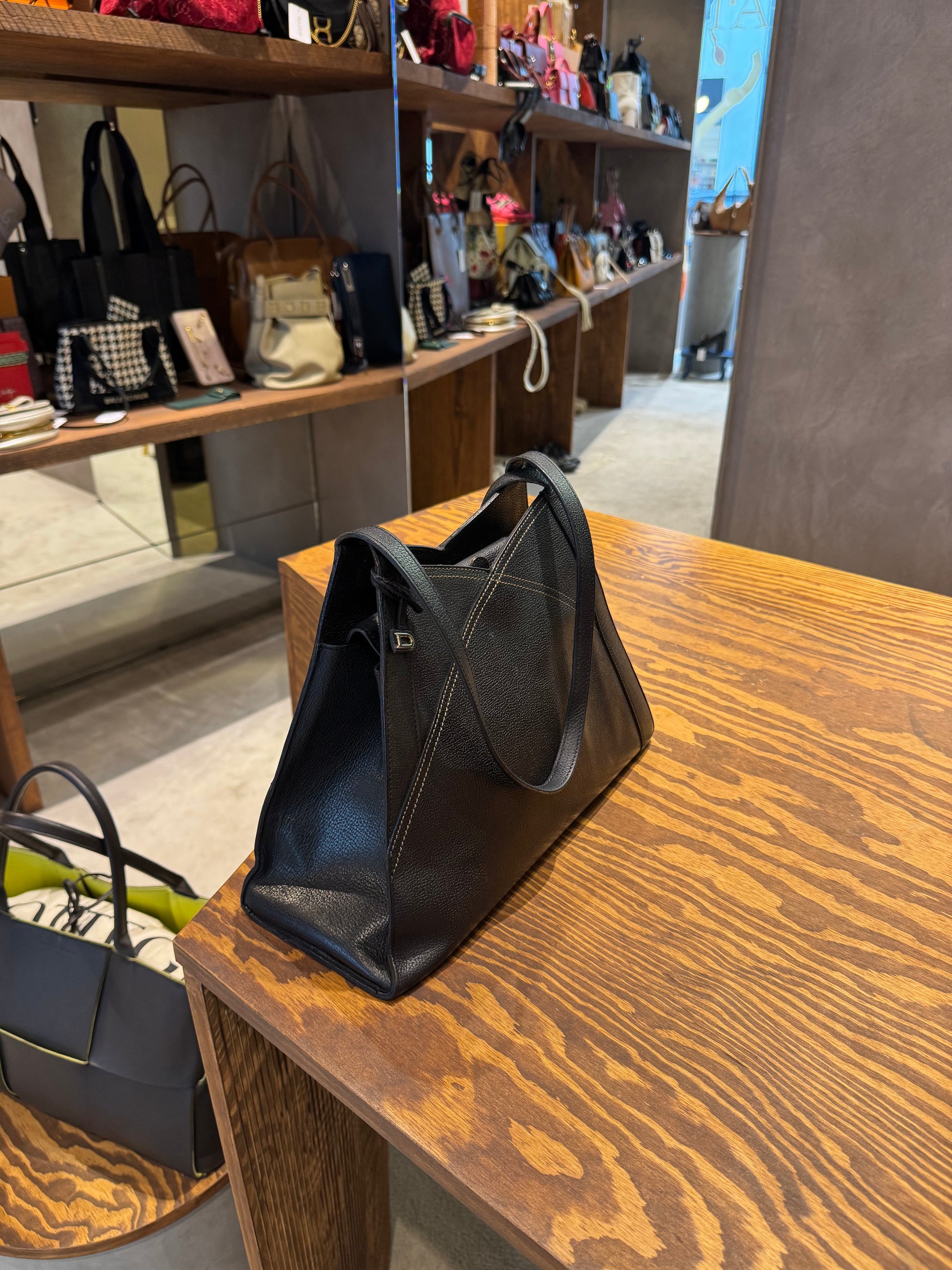 Delvaux Soupir Black Shoulder Bag