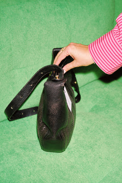 Delvaux Souverain Black Toile de Cuir