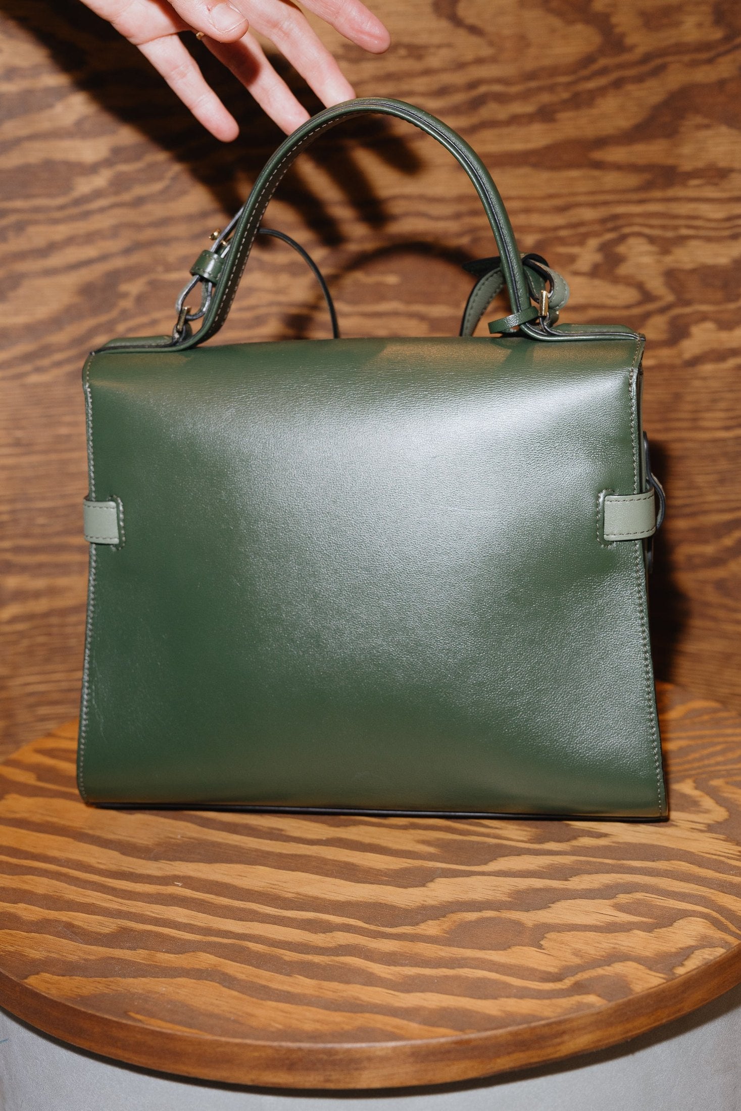 Delvaux Tempête MM – Limited Edition in Box Calf and Suede in Stunning Green