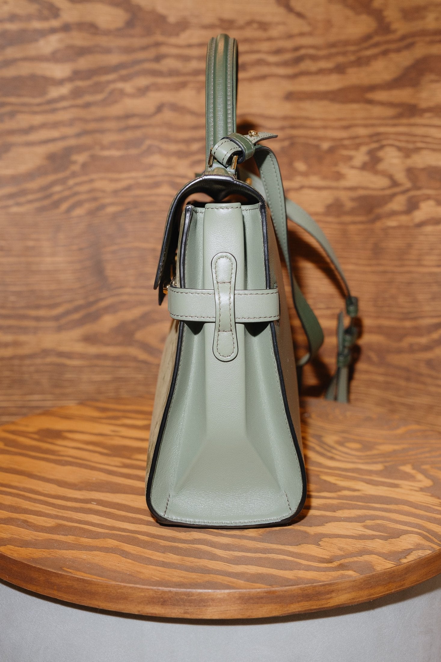 Delvaux Tempête MM – Limited Edition in Box Calf and Suede in Stunning Green