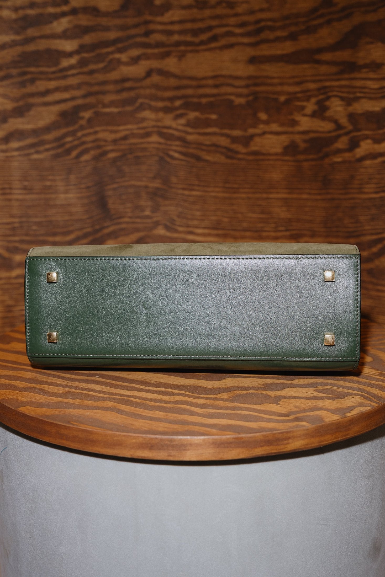 Delvaux Tempête MM – Limited Edition in Box Calf and Suede in Stunning Green