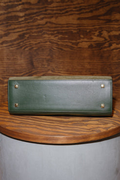 Delvaux Tempête MM – Limited Edition in Box Calf and Suede in Stunning Green