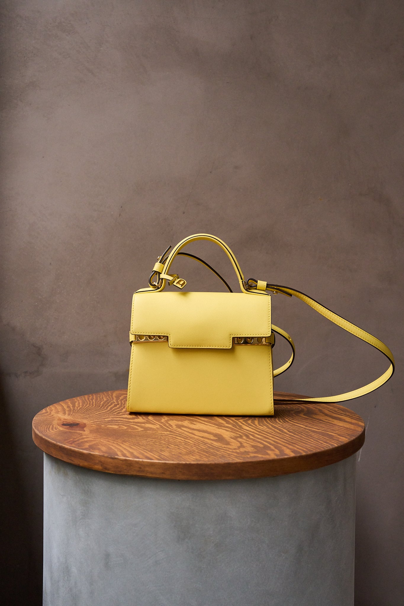 Delvaux Tempête Small In Soft Yellow