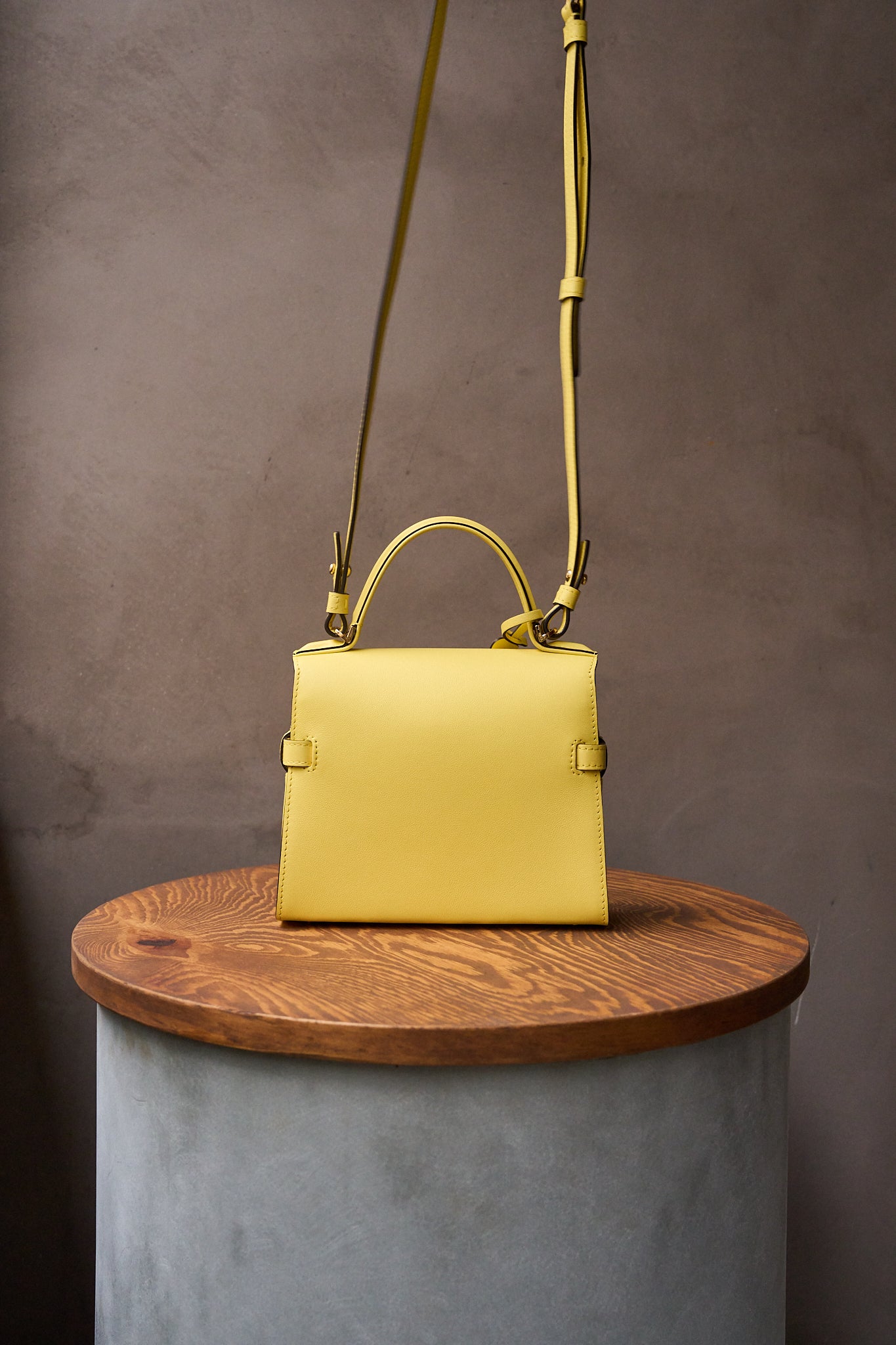DELVAUX☆Tempete Small Pastel Yellow_パリ発 Delvaux Tempête Small In Soft Yellow