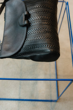 Delvaux Toile de Cuir Black Crossbody Bag