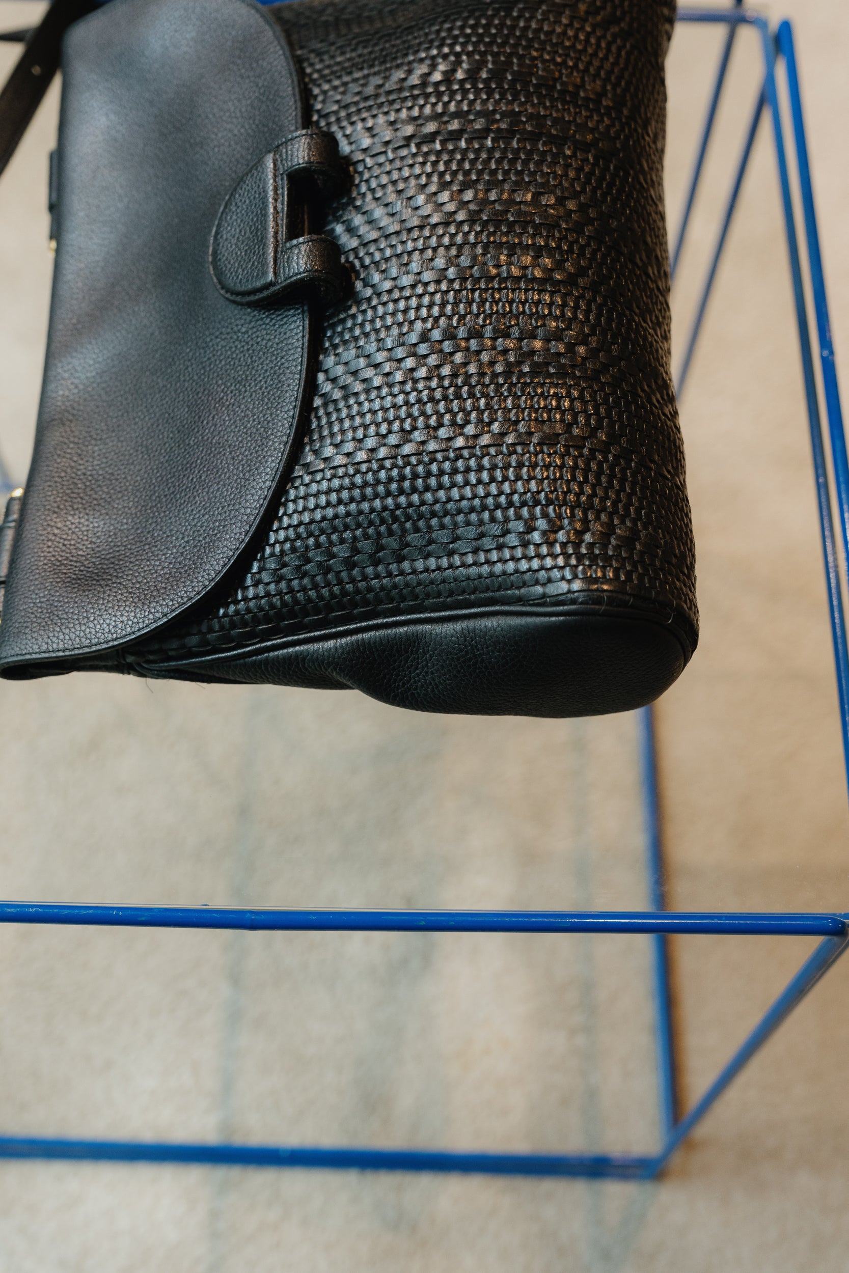 Delvaux Toile de Cuir Black Crossbody Bag