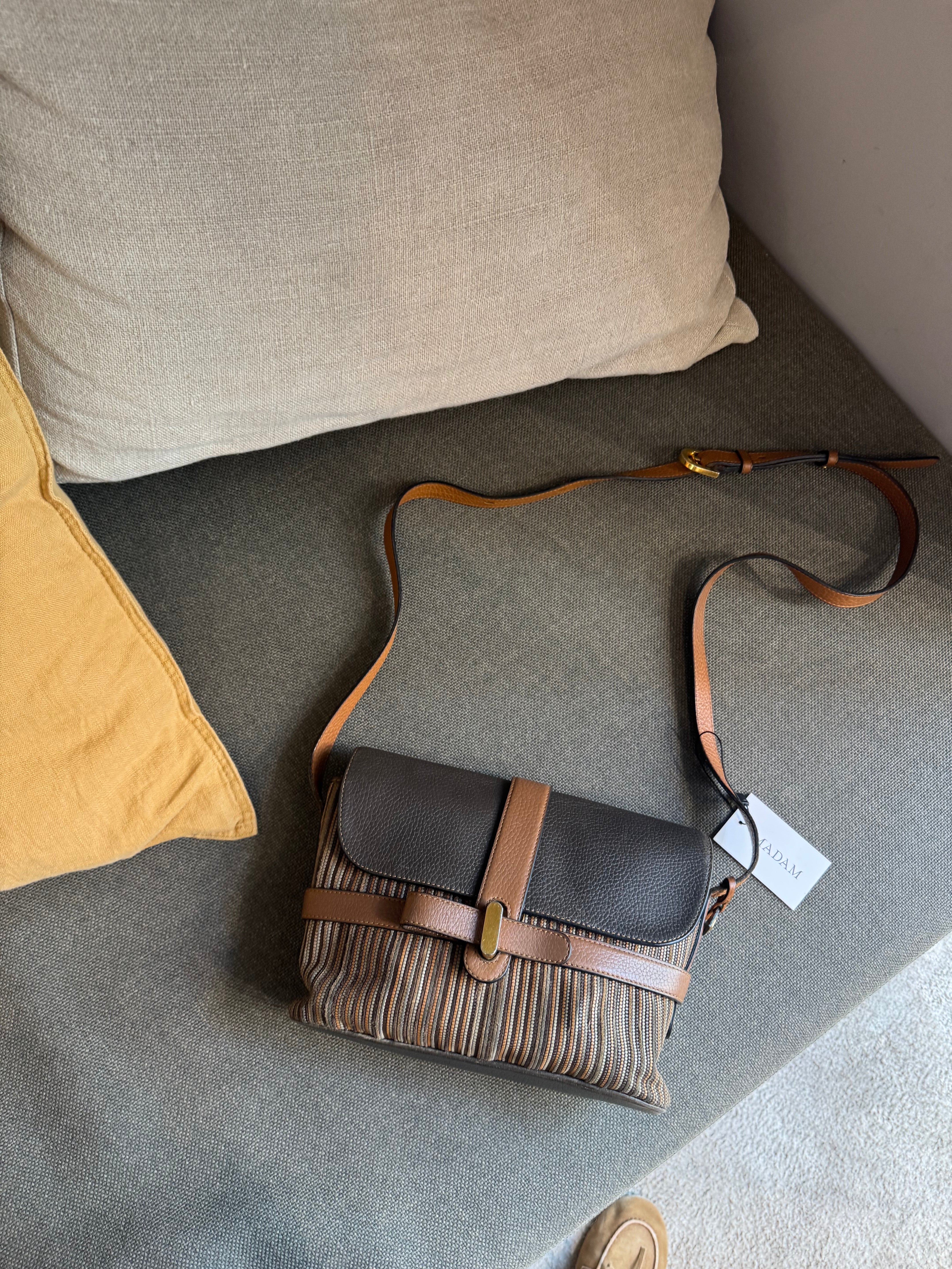Delvaux Toile de Cuir Crossbody Bag