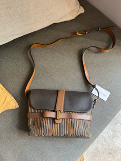 Delvaux Toile de Cuir Crossbody Bag
