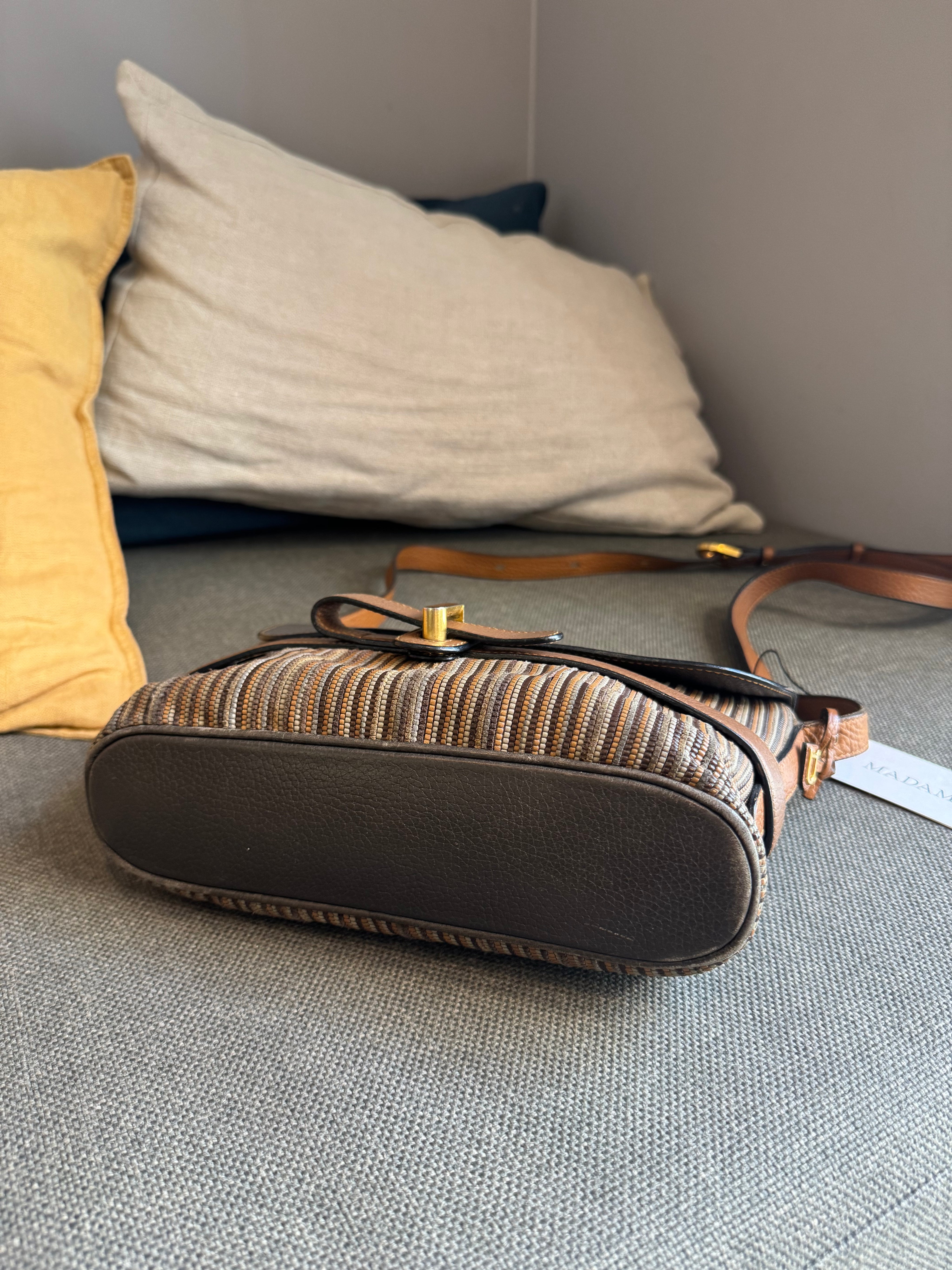 Delvaux Toile de Cuir Crossbody Bag