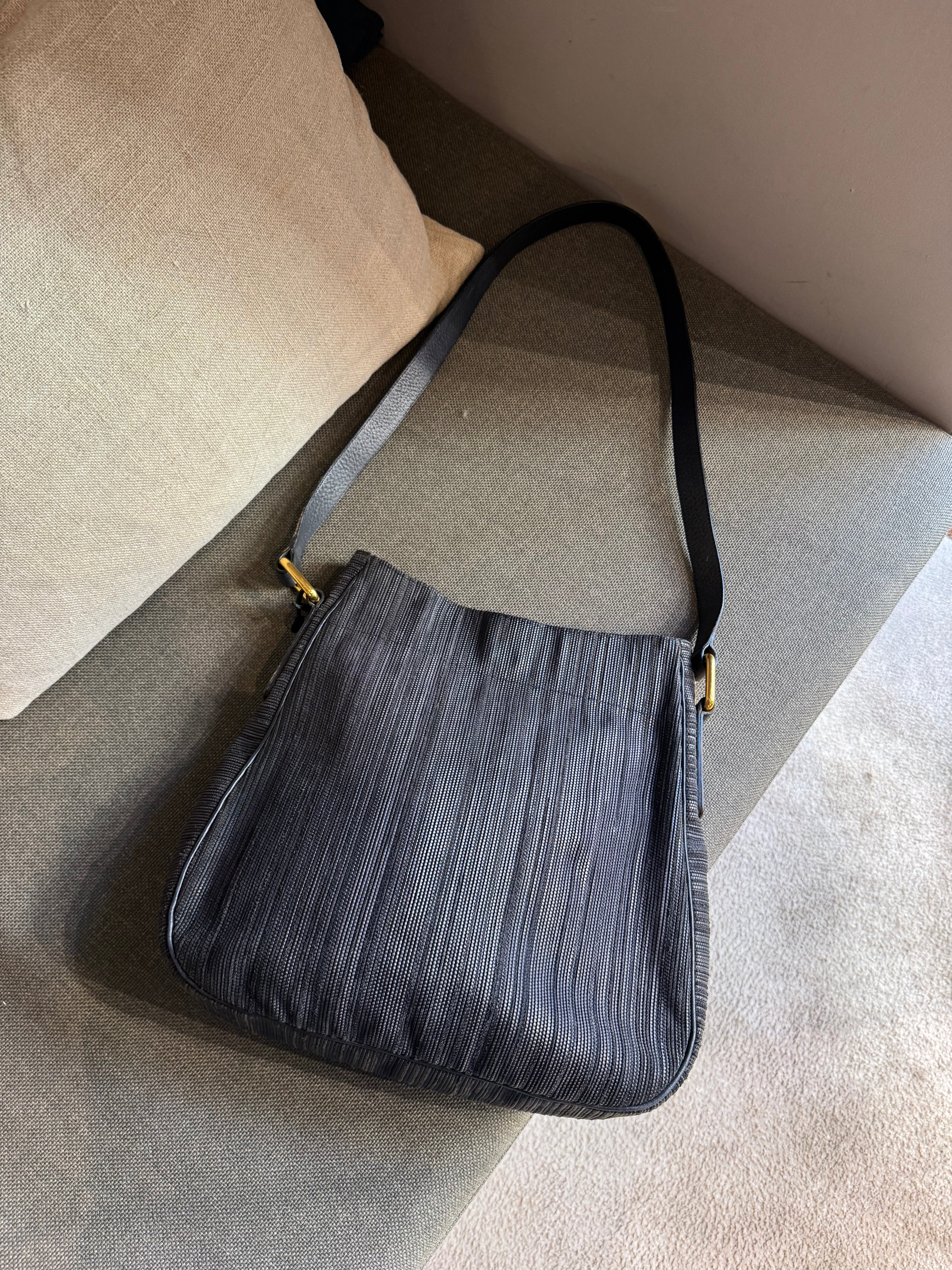 Delvaux Toile de Cuir Crossbody Bag