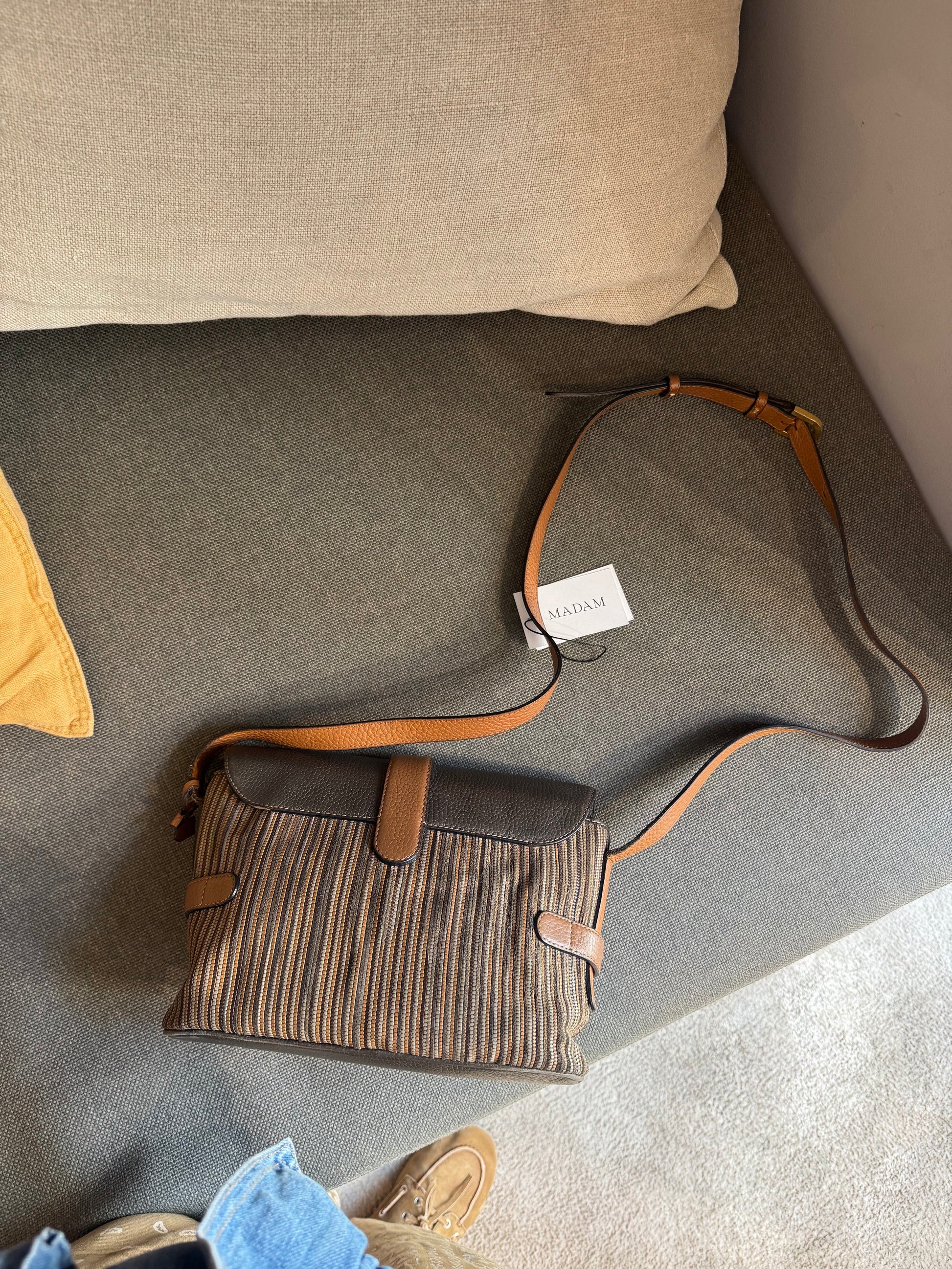 Delvaux Toile de Cuir Crossbody Bag