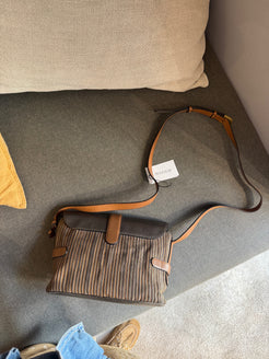 Delvaux Toile de Cuir Crossbody Bag