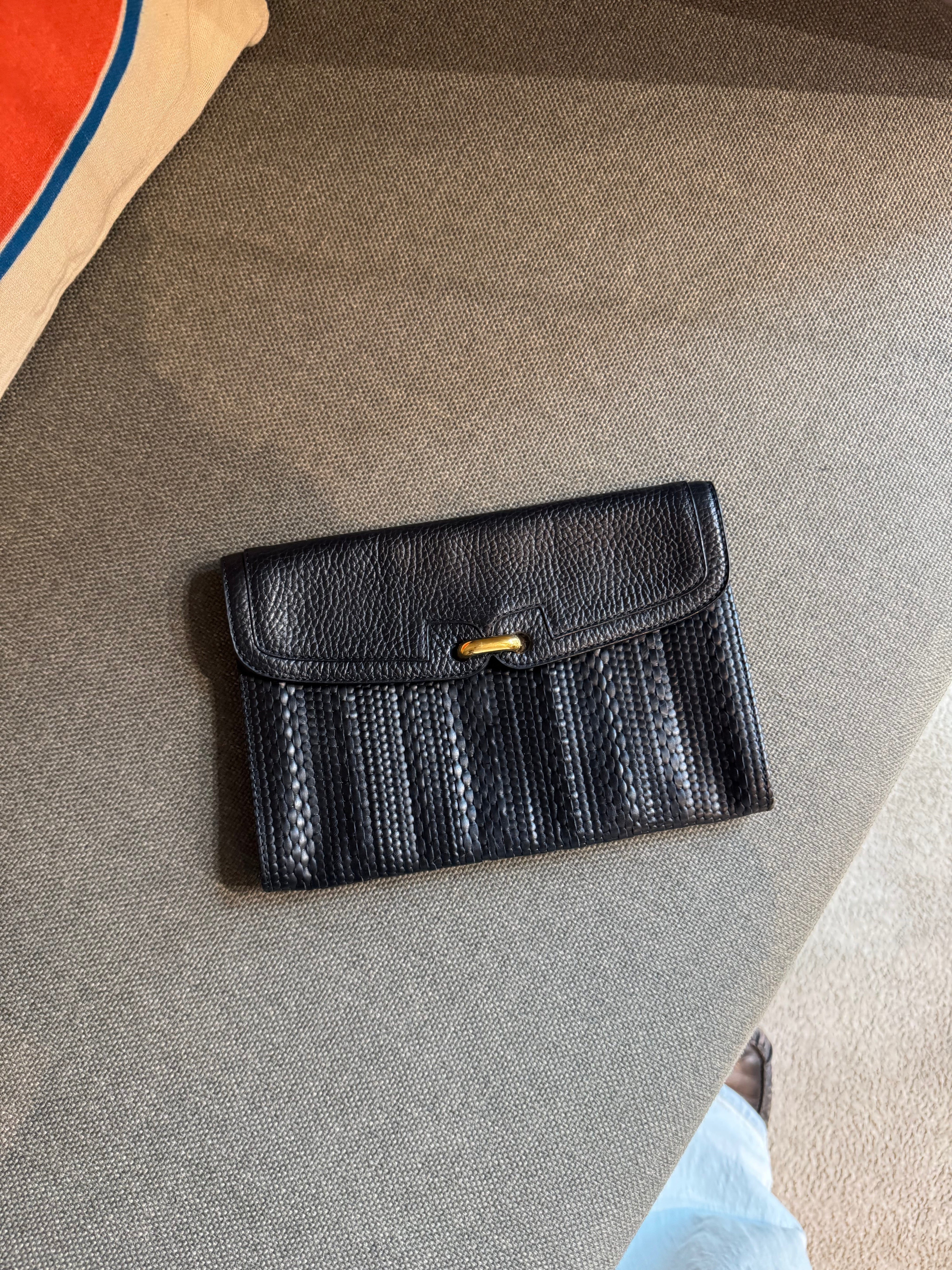 Delvaux Tressé Clutch