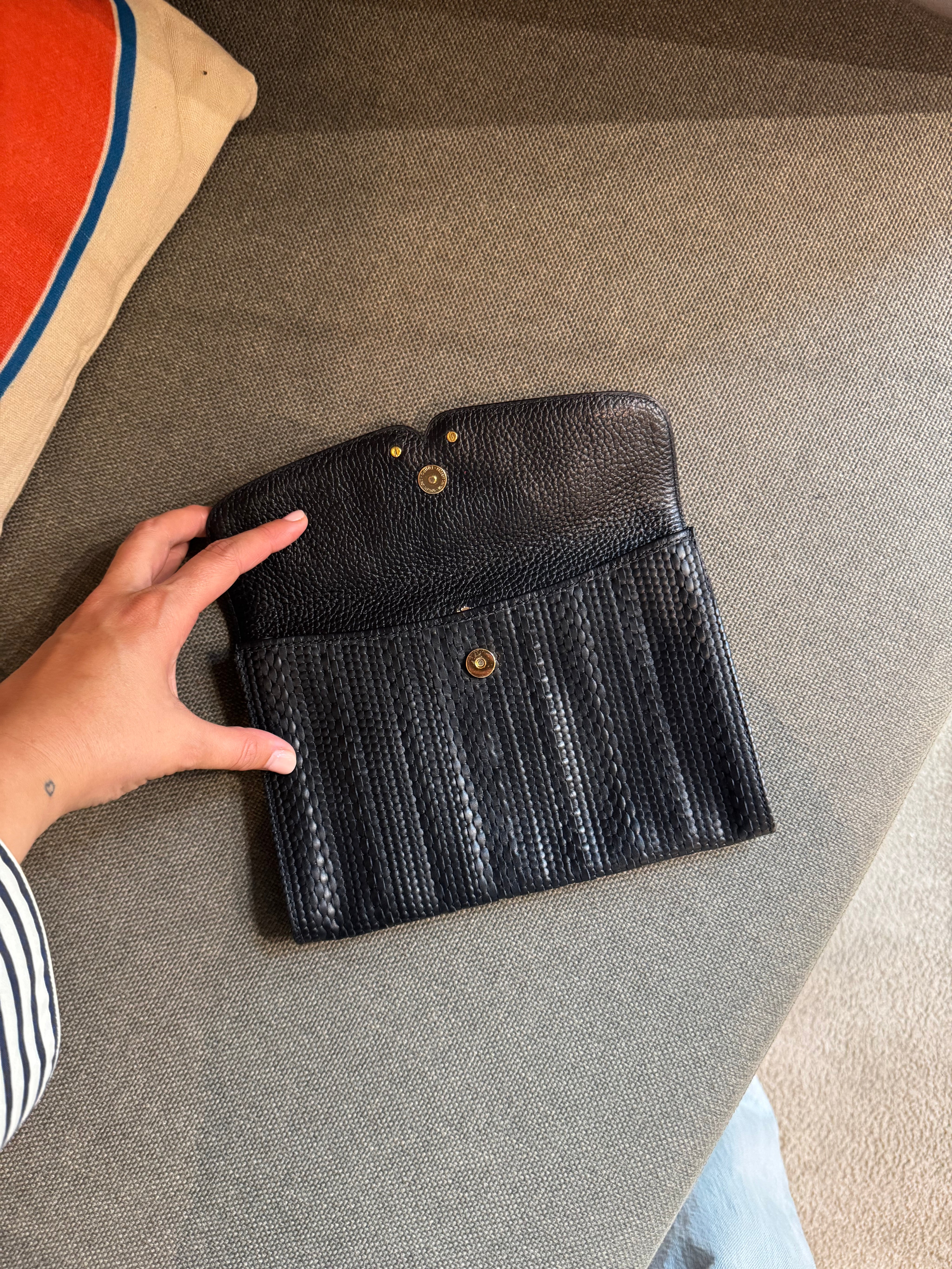Delvaux Tressé Clutch