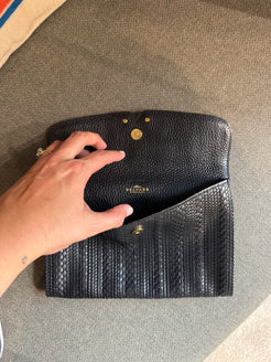 Delvaux Tressé Clutch