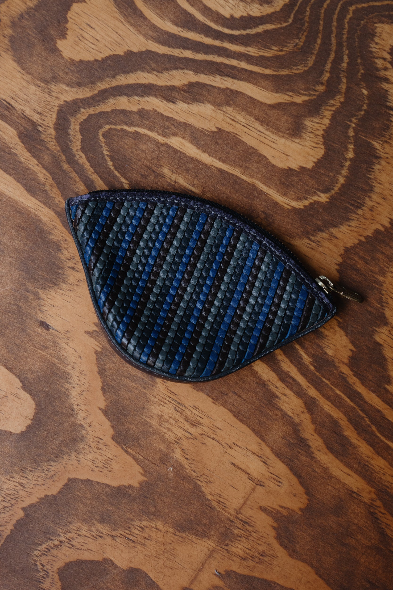 Delvaux Tressé Coin Wallet