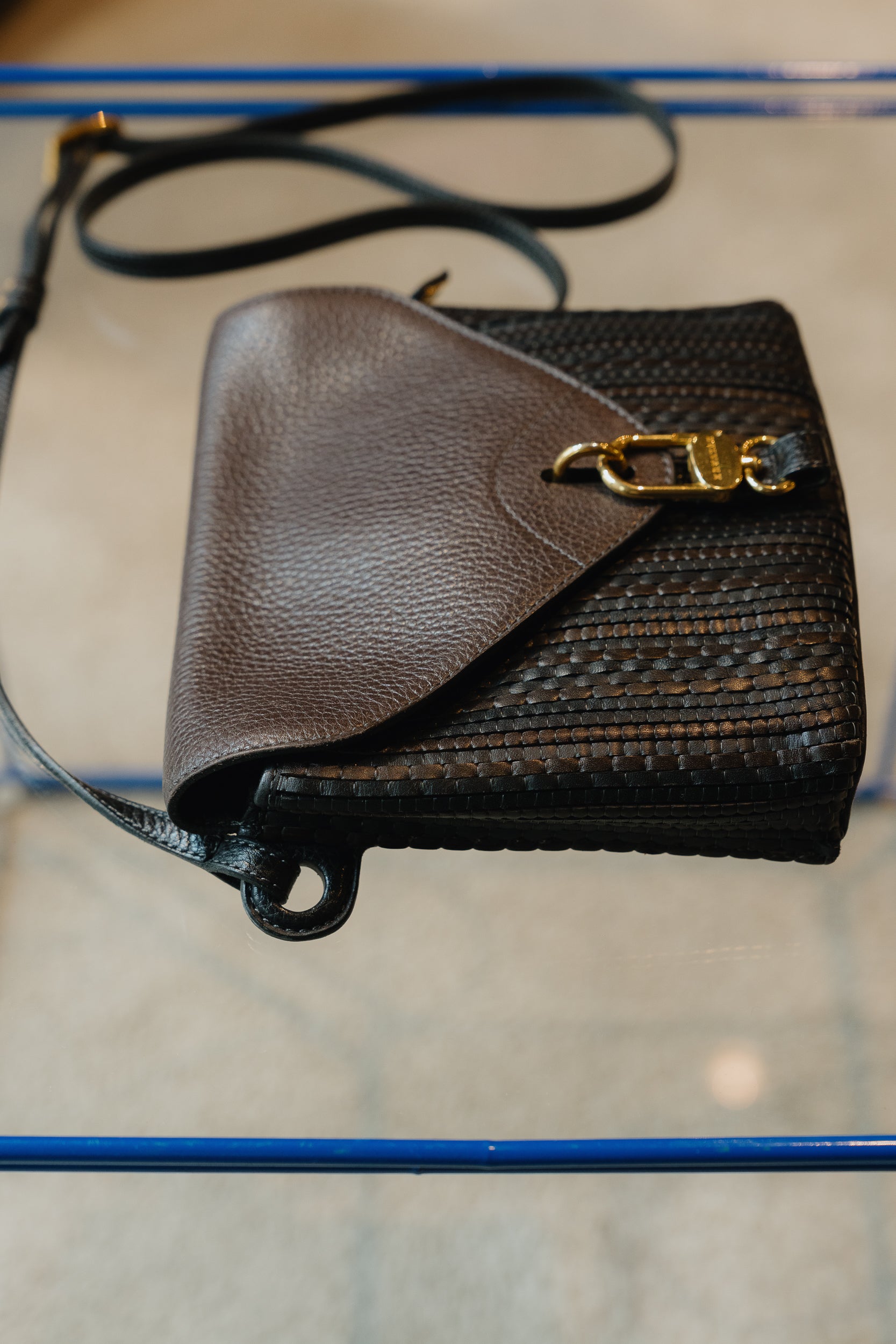 Delvaux Tresse Grelon Crossbody Bag