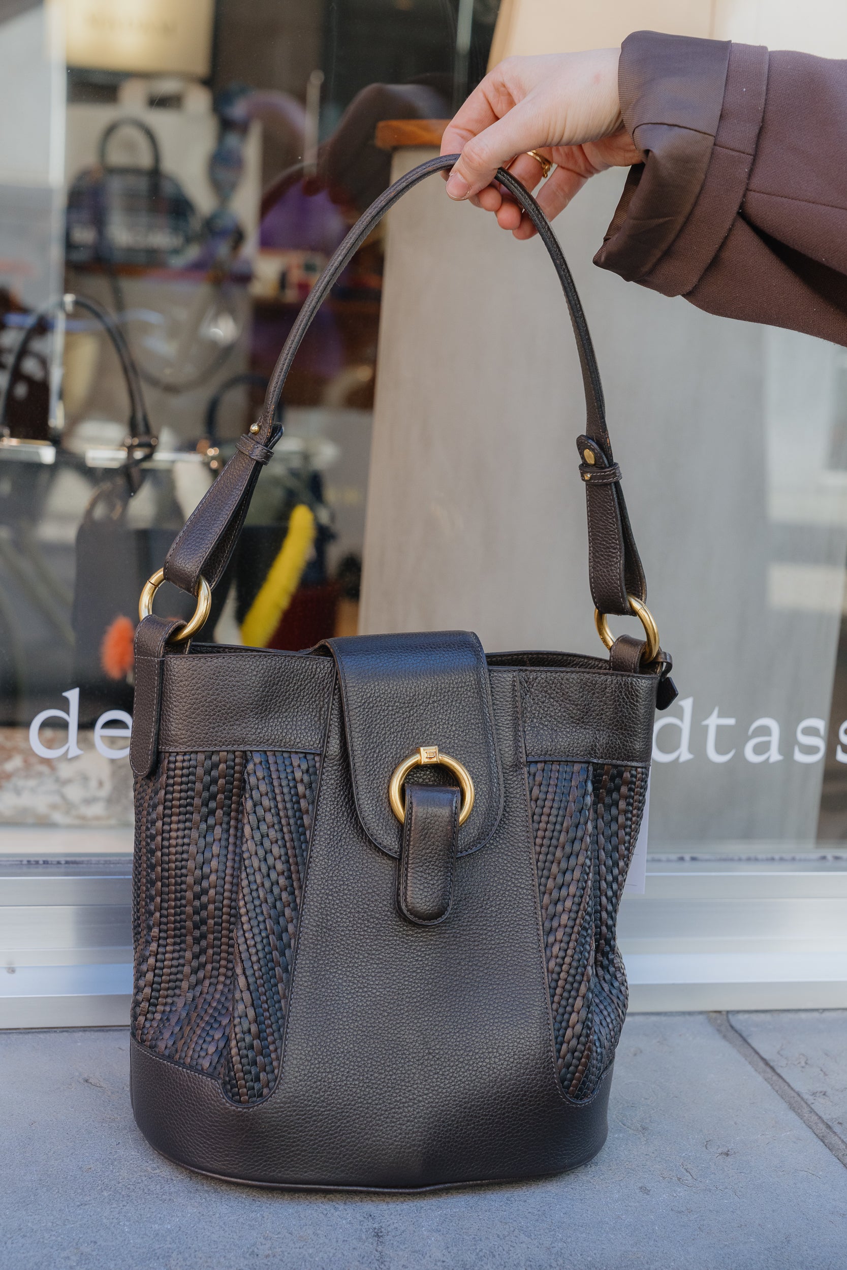 Delvaux Tressé Shoulder Bag