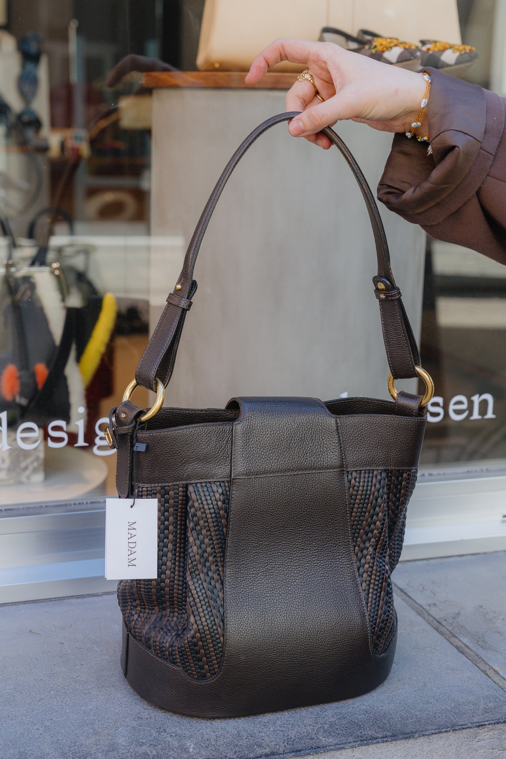 Delvaux Tressé Shoulder Bag
