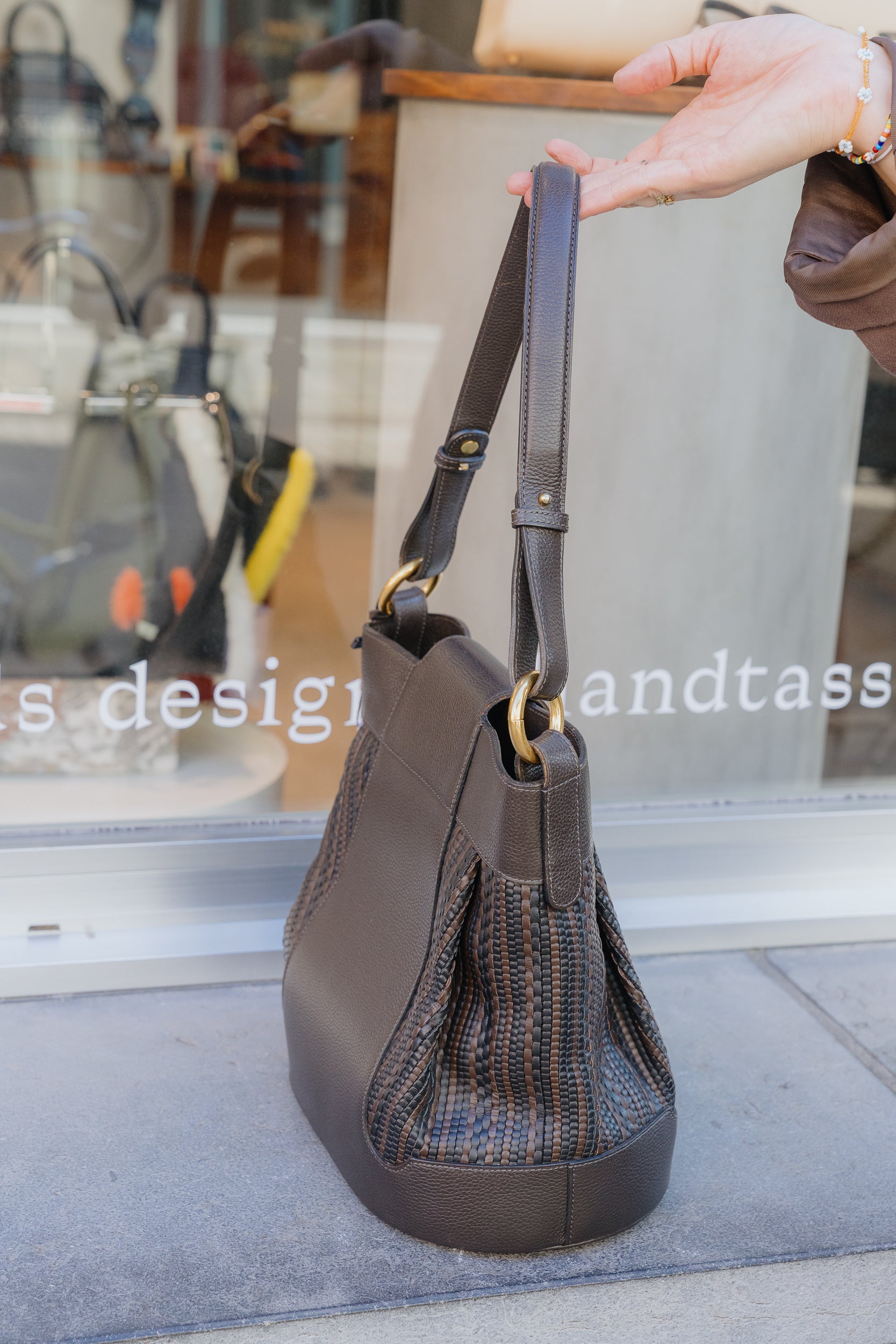 Delvaux Tressé Shoulder Bag