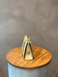Delvaux Vintage Beige Chain Bag