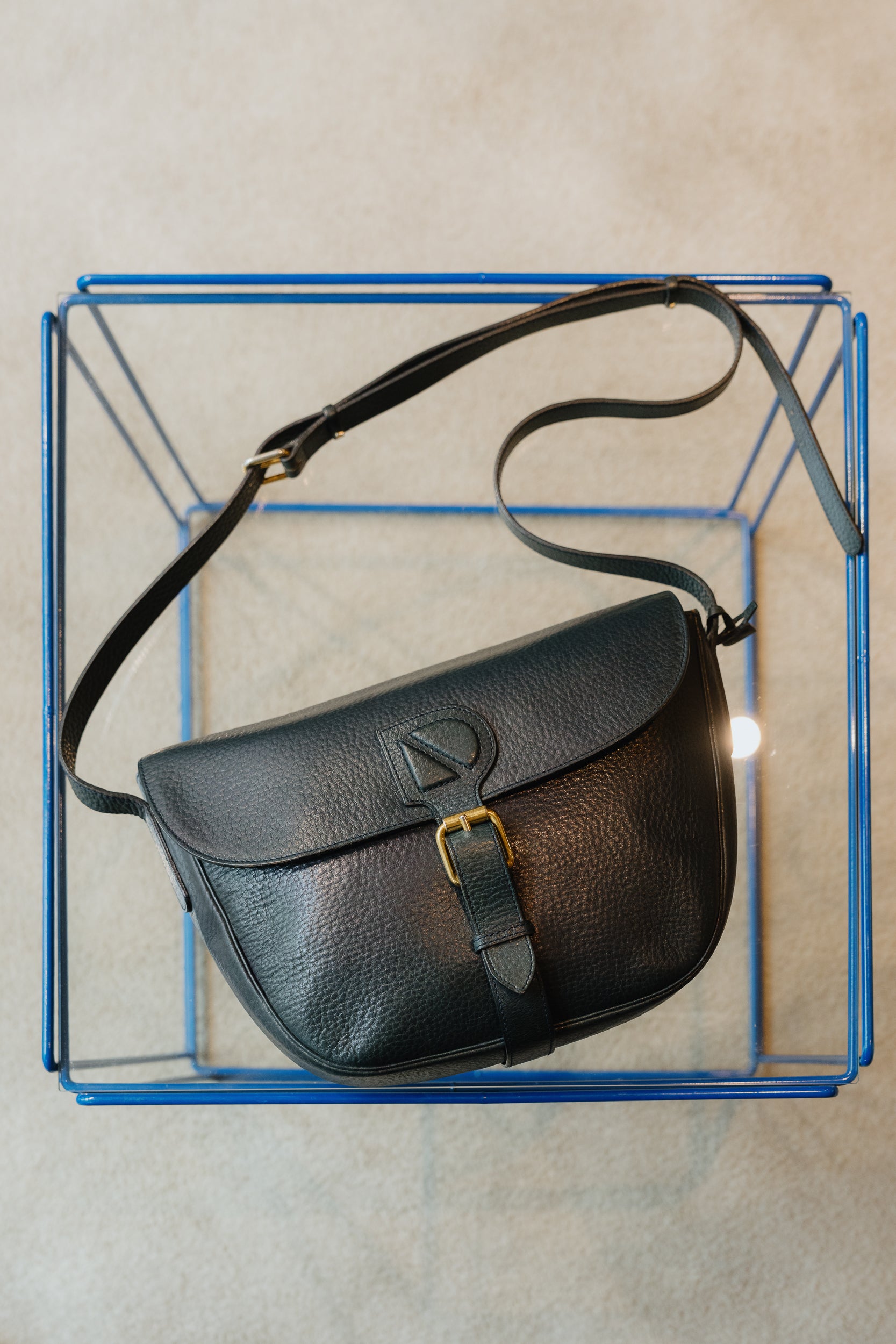 Delvaux Vintage Blue Crossbody Bag