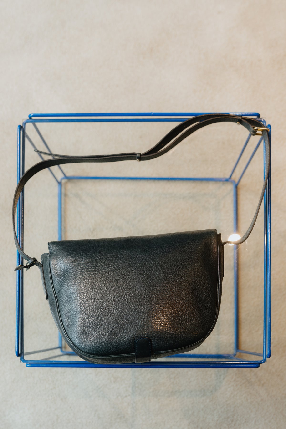 Delvaux Vintage Blue Crossbody Bag