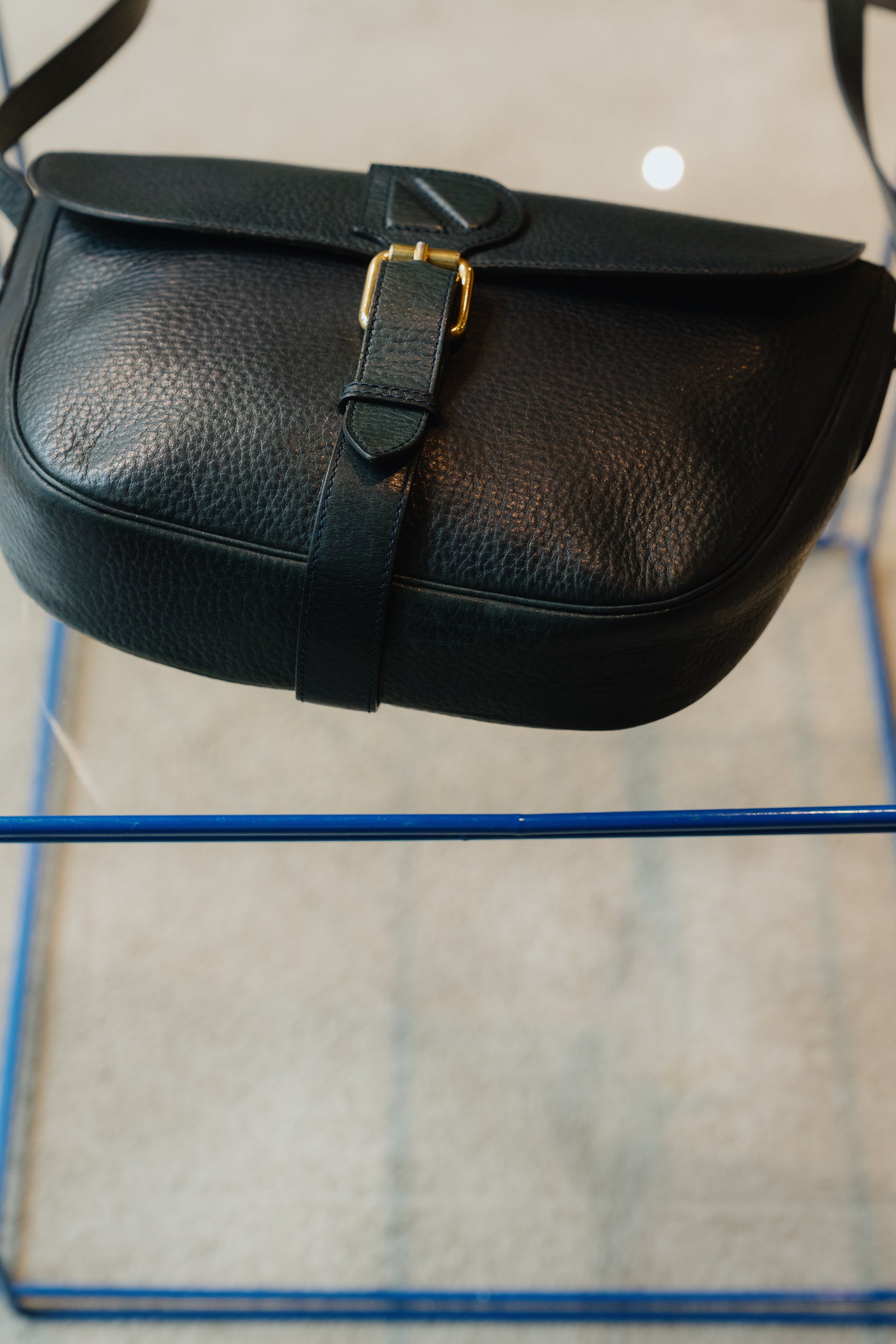 Delvaux Vintage Blue Crossbody Bag