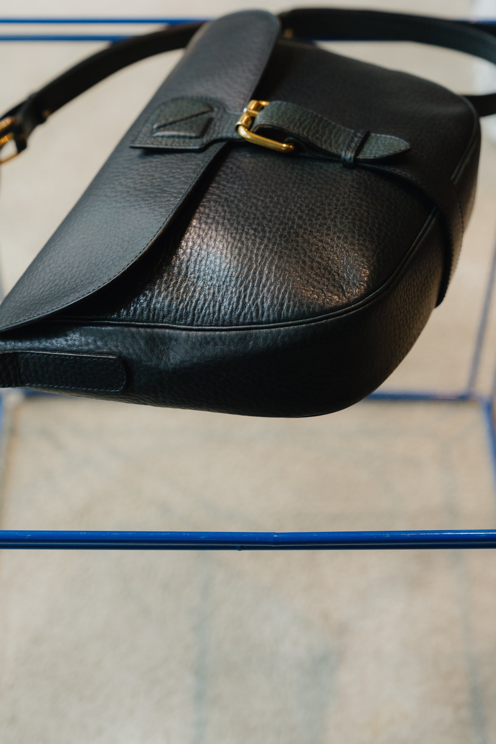 Delvaux Vintage Blue Crossbody Bag