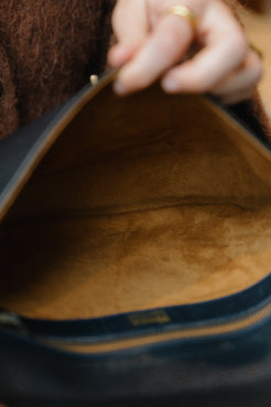 Delvaux Vintage Blue Crossbody Bag