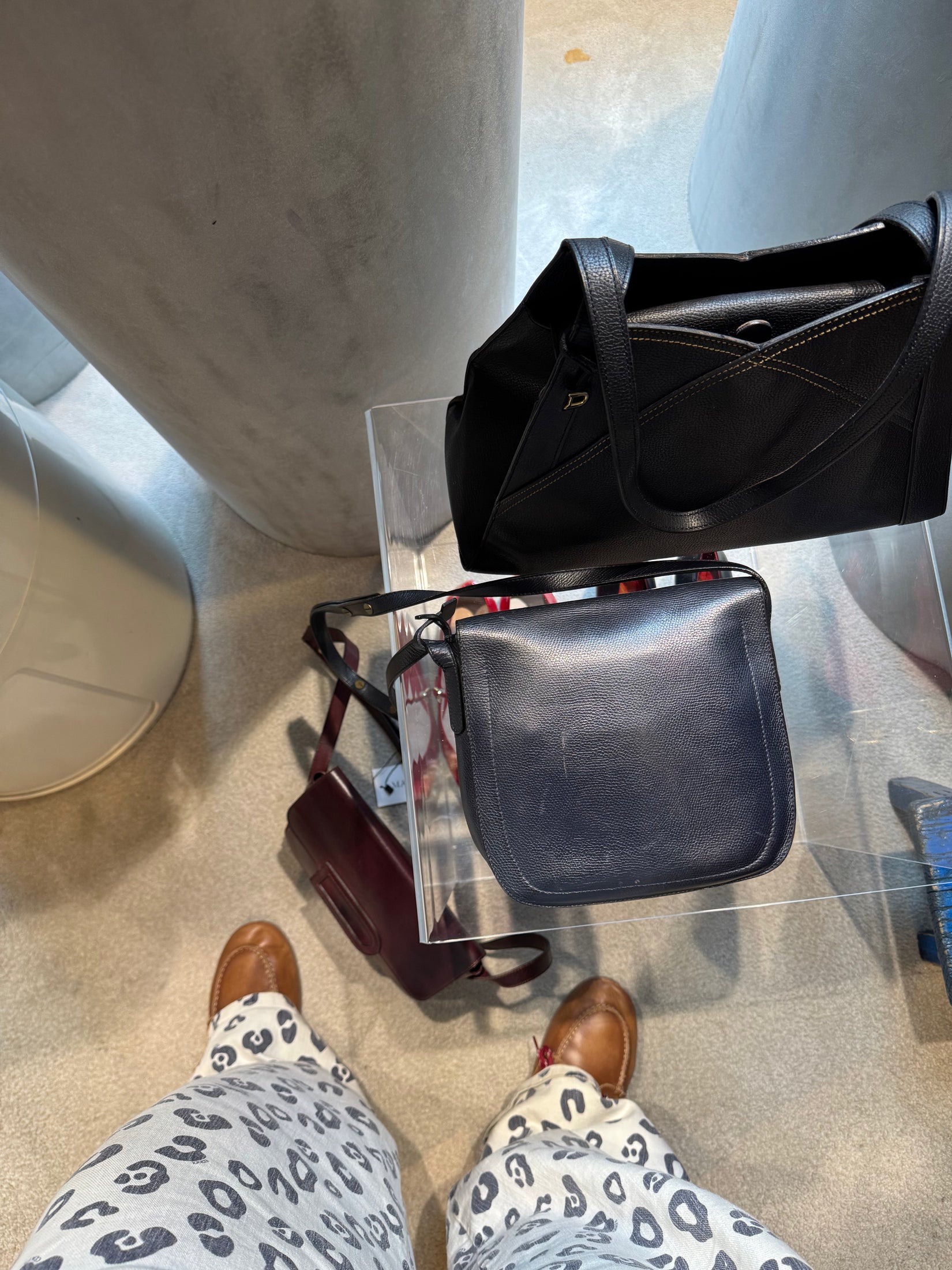 Delvaux Vintage Blue Crossover Bag