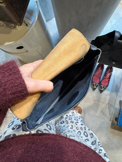 Delvaux Vintage Blue Crossover Bag