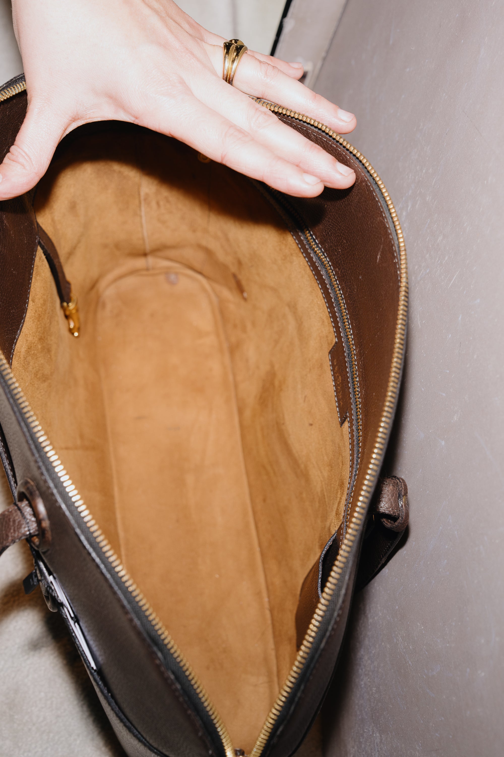 Delvaux Vintage Brown Shoulder Bag