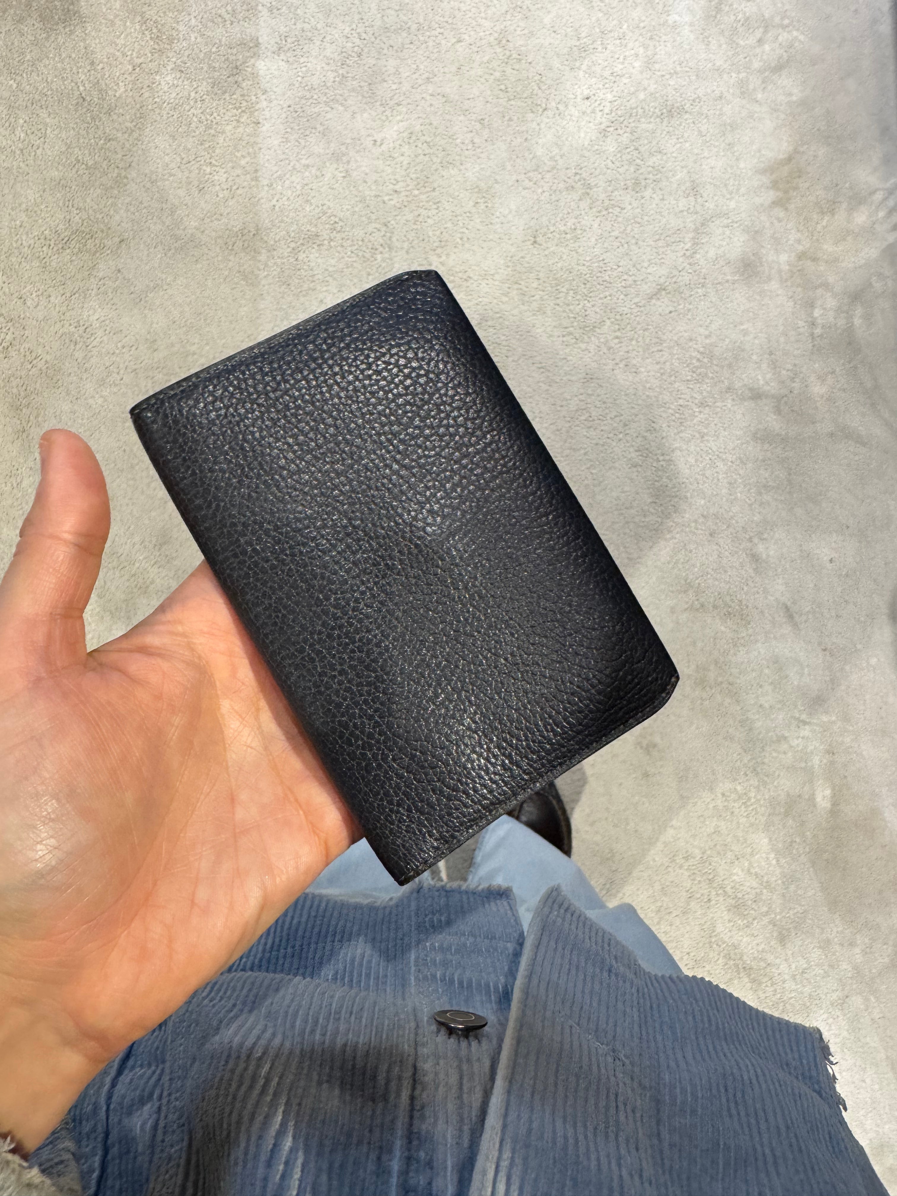 Delvaux Vintage Dark Blue Coin Wallet