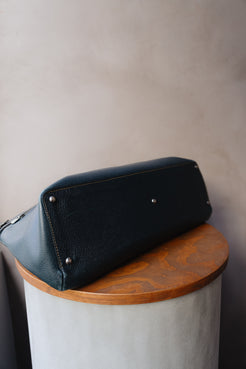 Deux de Delvaux Blue Tote Bag