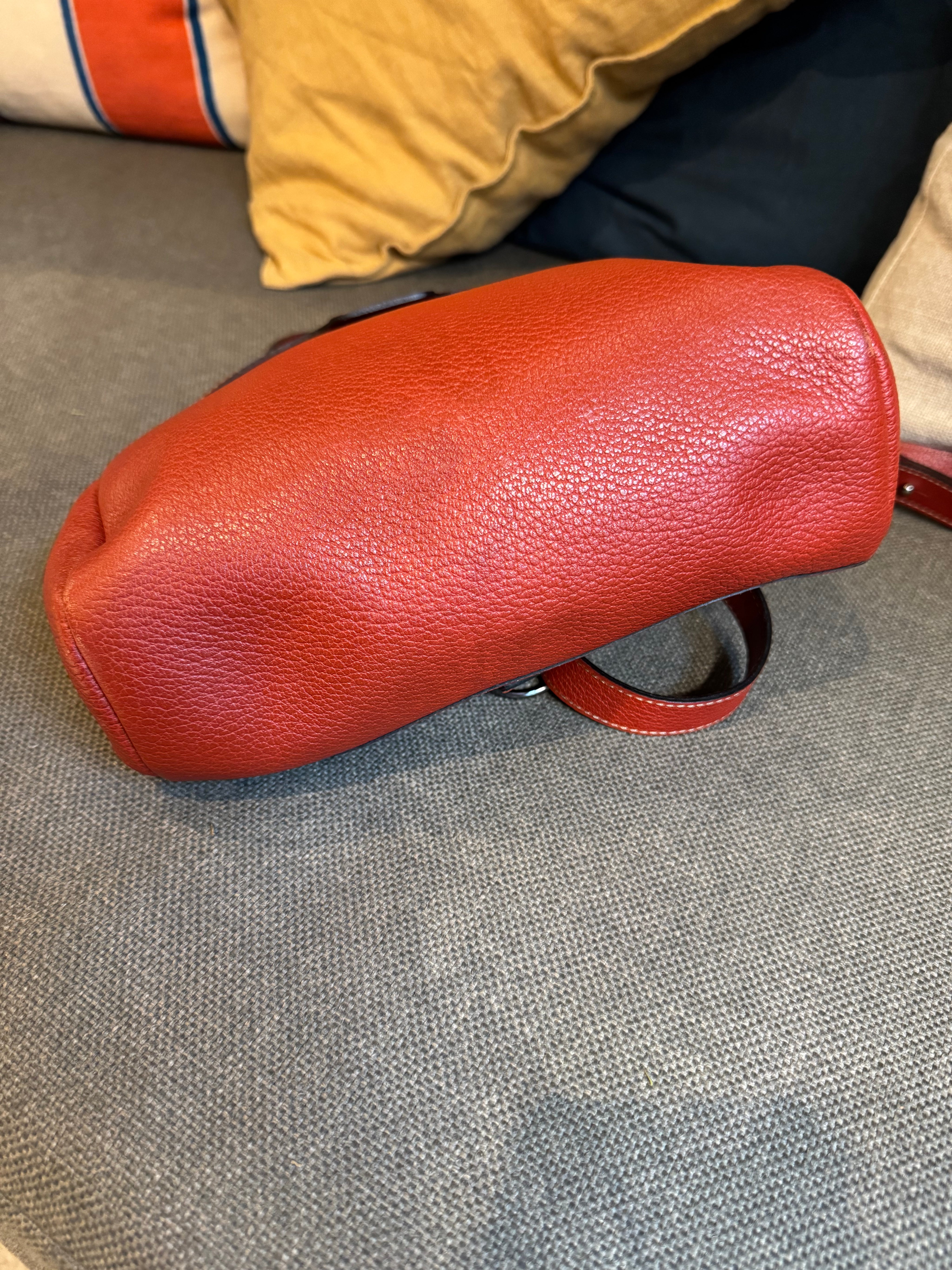 Deux de Delvaux Le Vingt-Cinq Brique Shoulder Bag / Backpack