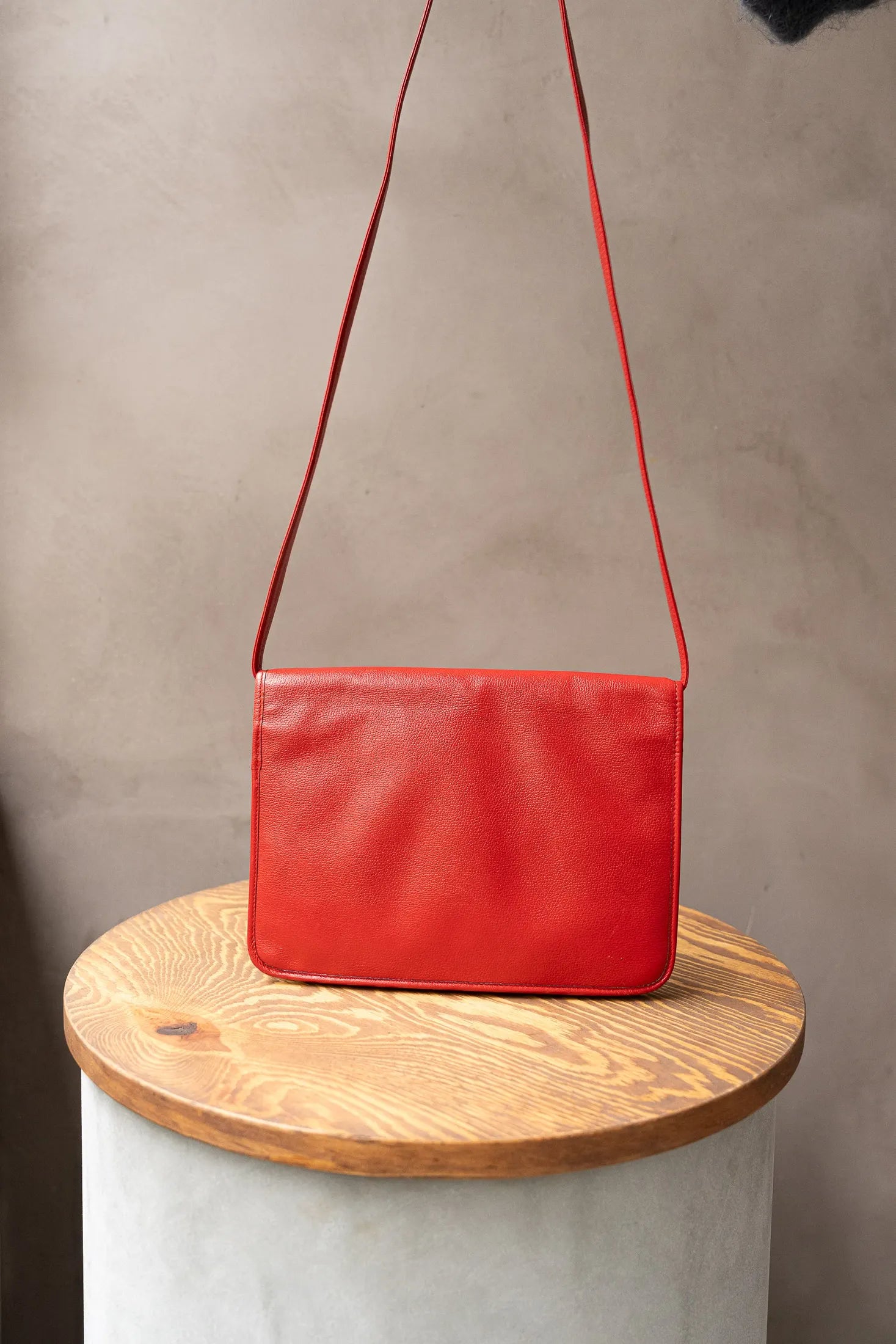 Dior Vintage Bright Red Shoulder Bag