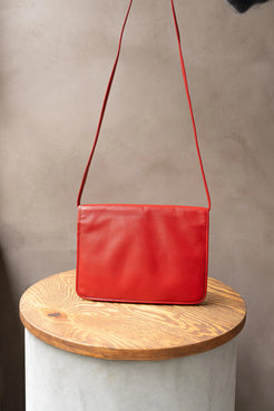 Dior Vintage Bright Red Shoulder Bag