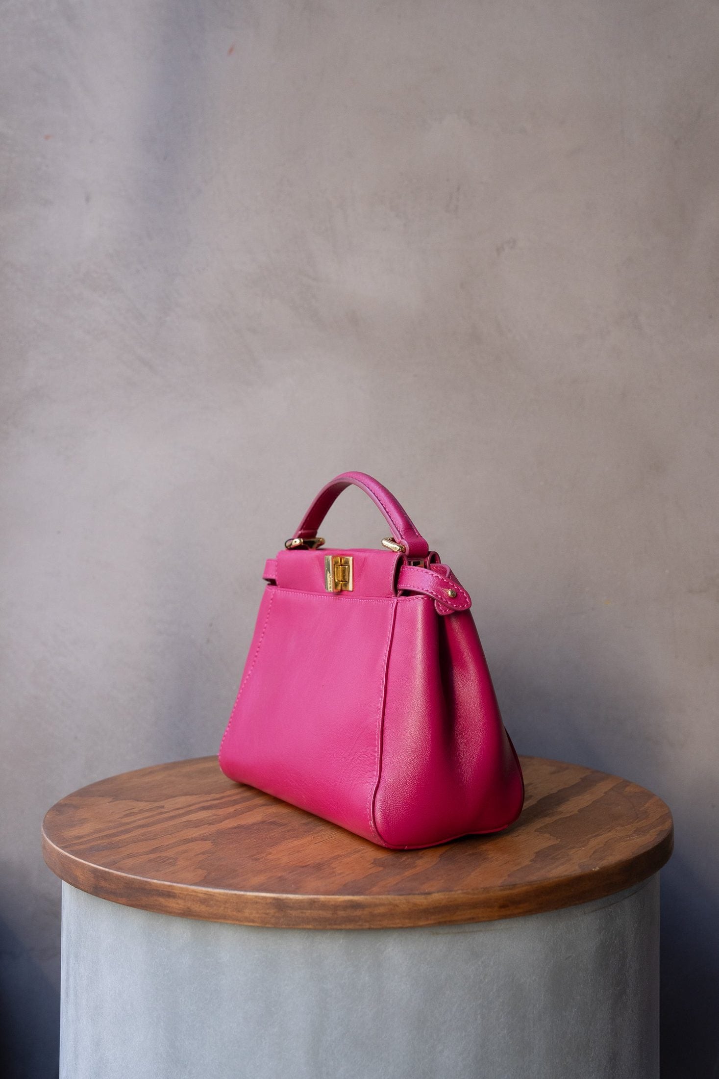 Fendi Pink Mini Peekaboo Bag