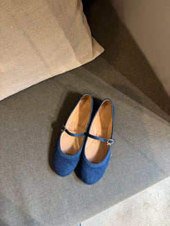 Gianvito Rossi Denim Ballerinas
