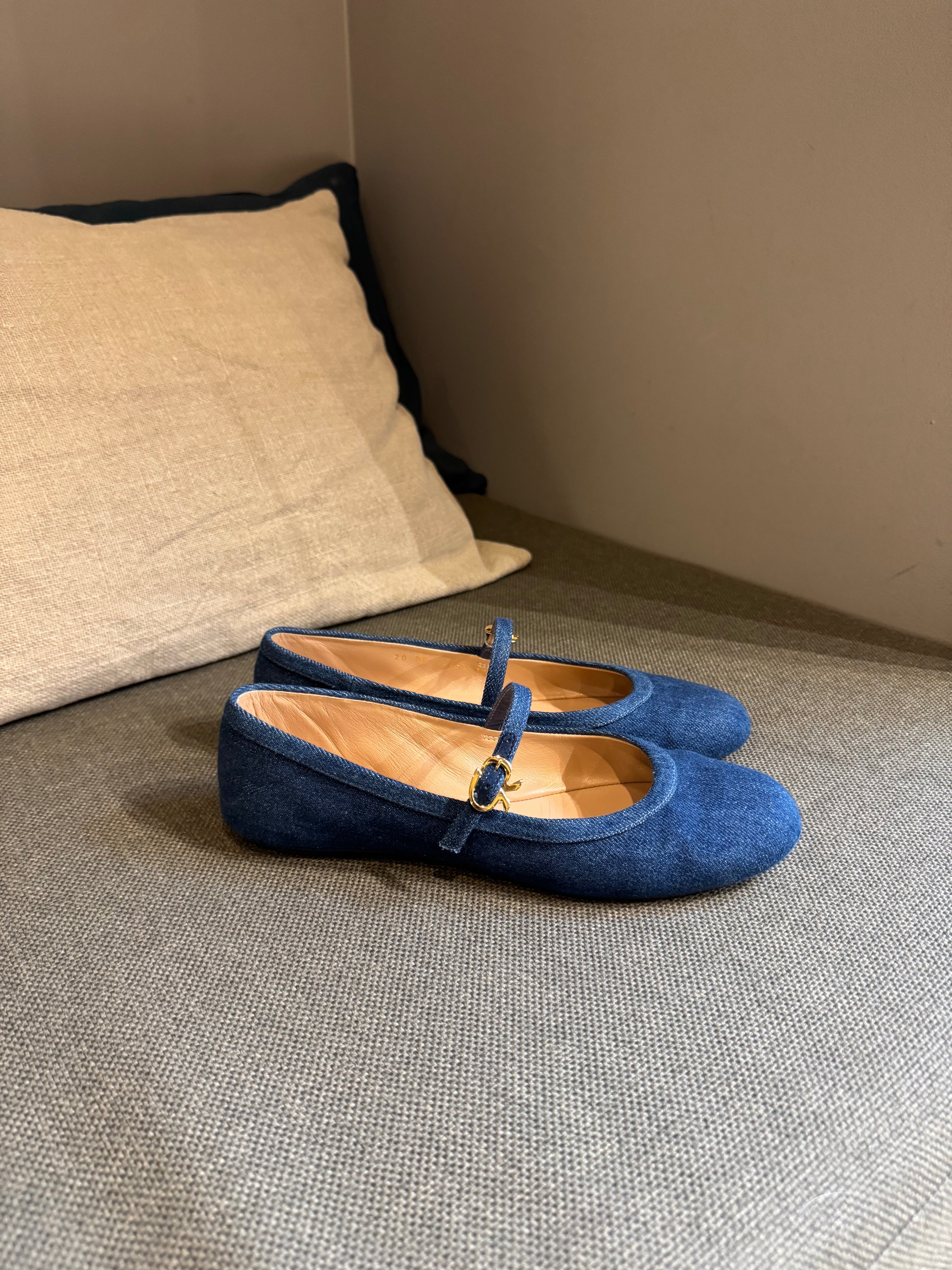 Gianvito Rossi Denim Ballerinas